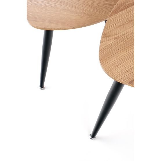 NICEA 2, sada 2 lavíc dub zlatý/čierny