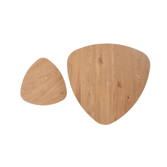 NICEA 2, sada 2 lavíc dub zlatý/čierny