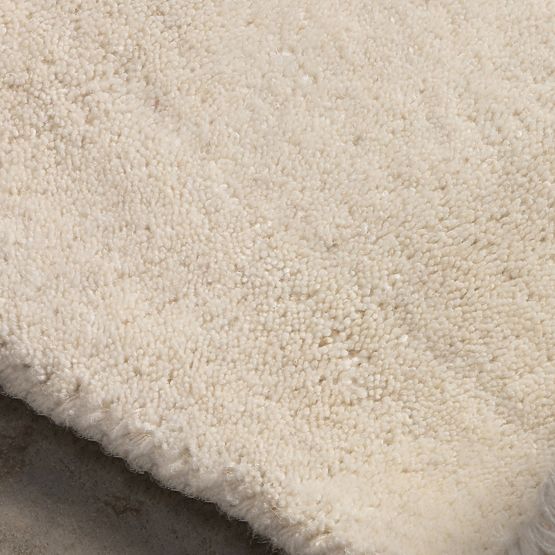 Obdĺžnikový koberec Sable, vlnitý, vlnený, krémový, Veľkosť kobercov: 160x230