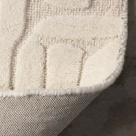 Obdĺžnikový koberec Sophia, tuftovaný, bavlnený, krémový, Veľkosť kobercov: 190x290