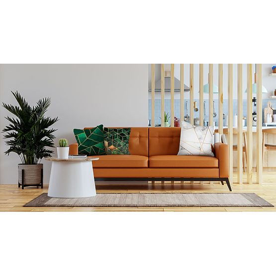 Obliečka na vankúš 3D - zeleno-zlatá