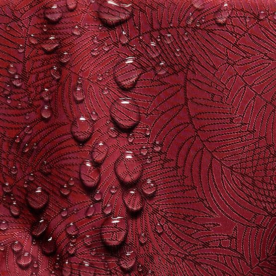 Obrus GAIA farba bordová s reliéfnym rastlinným motívom 30x160 ameliahome