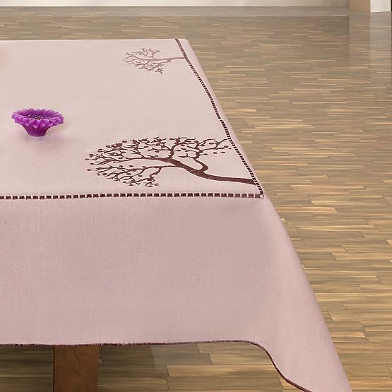 Obrus OLD COLLECTIONS farba béžová vyšívaný rastlinný motív 30x45 decor tephani