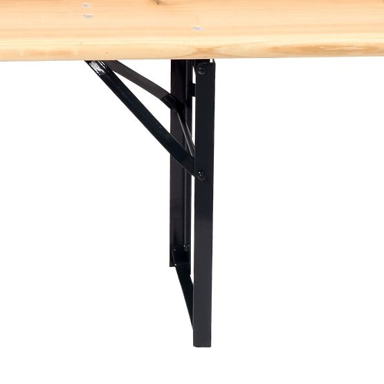Oceľovo-drevená sada LAGER: stôl + 2 lavice 220 cm