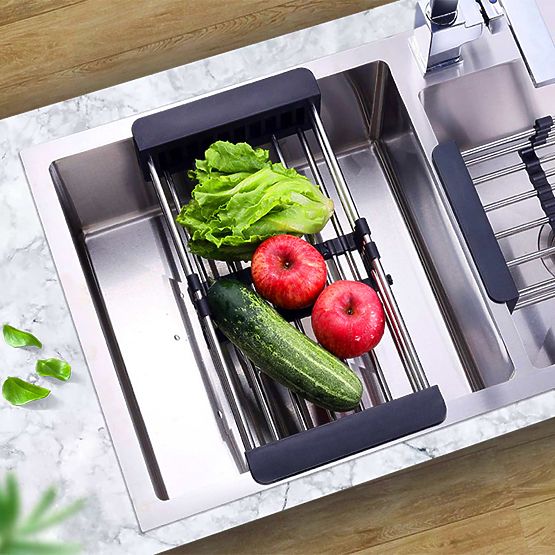 Odkvapkávač košík na drez ORDOS čierny