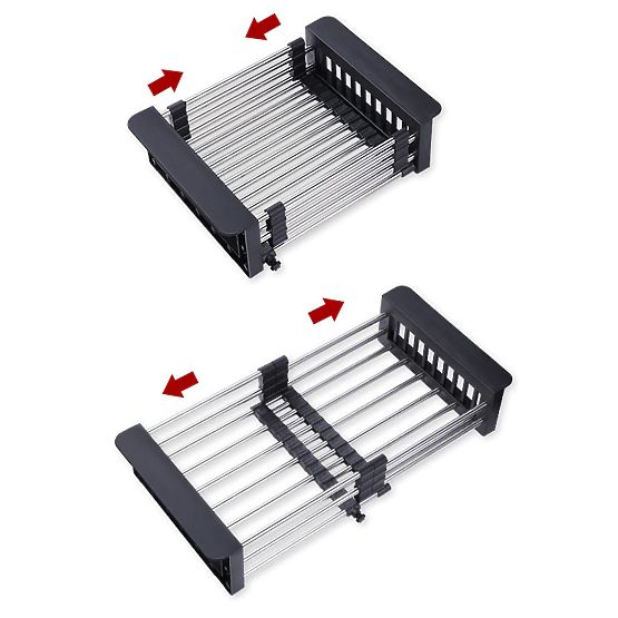 Odkvapkávač košík na drez ORDOS čierny