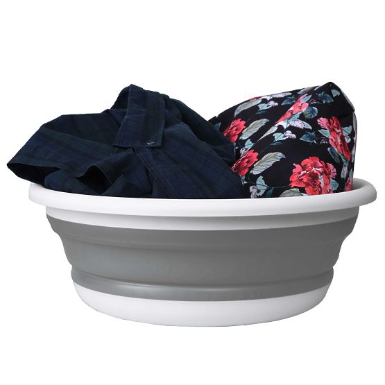 Okrúhla misa 37 cm bielo-sivá ELBA COMPACT 9 litrov