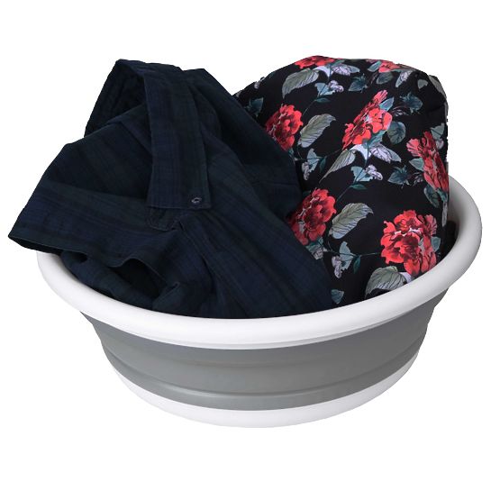 Okrúhla misa 37 cm bielo-sivá ELBA COMPACT 9 litrov