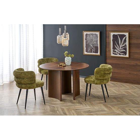 Okrúhly stôl CALDO, orechový (2p=1ks)