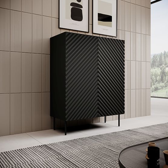 ONDA regál 2D čierny/artisan