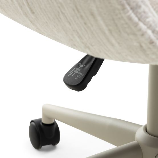 Otočná stolička Almeria, krémová/béžové nohy