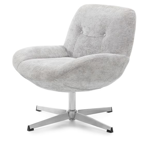 Otočná stolička Lunno sivá