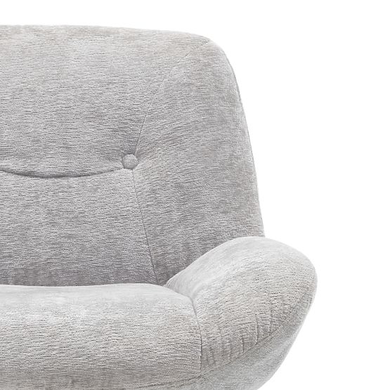 Otočná stolička Lunno sivá