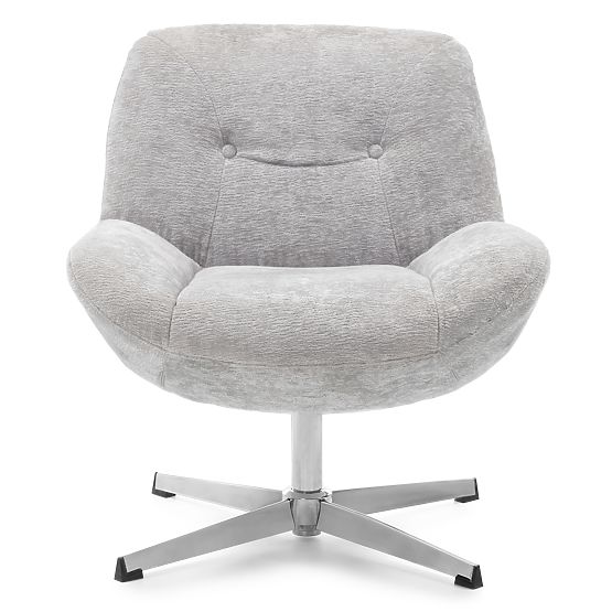 Otočná stolička Lunno sivá