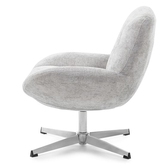 Otočná stolička Lunno sivá
