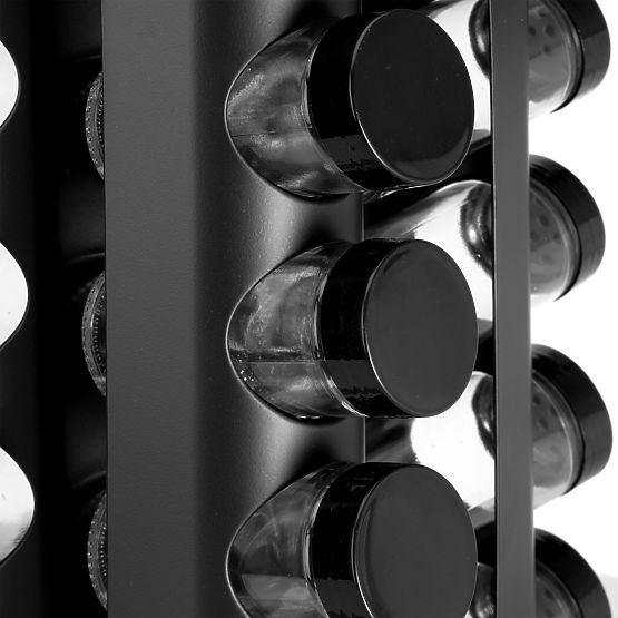 Otočný stojan na korenie ROMERO 16 pohárov + 72 nálepiek