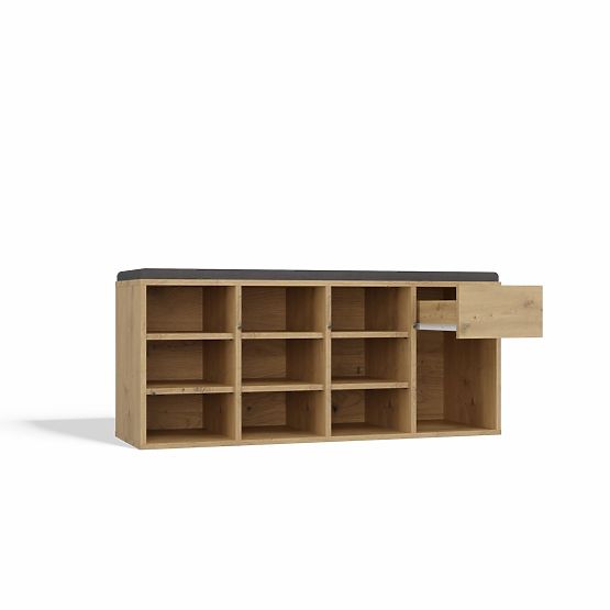 Otvorená botníková skrinka TALLIN DUB ARTISAN do predsiene