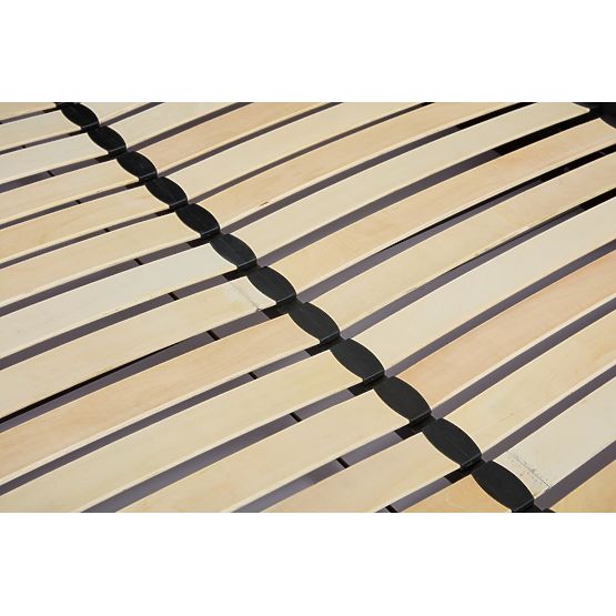 Čalúnená posteľ s vysokým čelom PALLAZO čierna - 160x200 cm