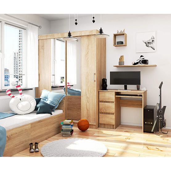 PÍSACÍ STÔL A-6 CLP PK SONOMA ĽAVOSTRANNÝ