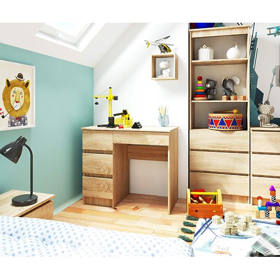 PÍSACÍ STÔL A-7 CLP DUB SONOMA ĽAVOSTRANNÝ