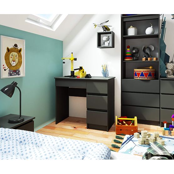 PÍSACÍ STÔL A-7 CLP ŠEDÝ PRAVOSTRANNÝ