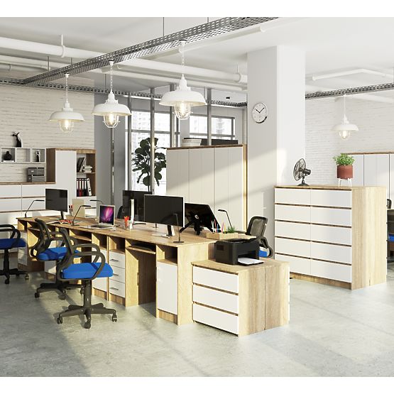 PÍSACÍ STÔL ANA PK DUB SONOMA / BIELY