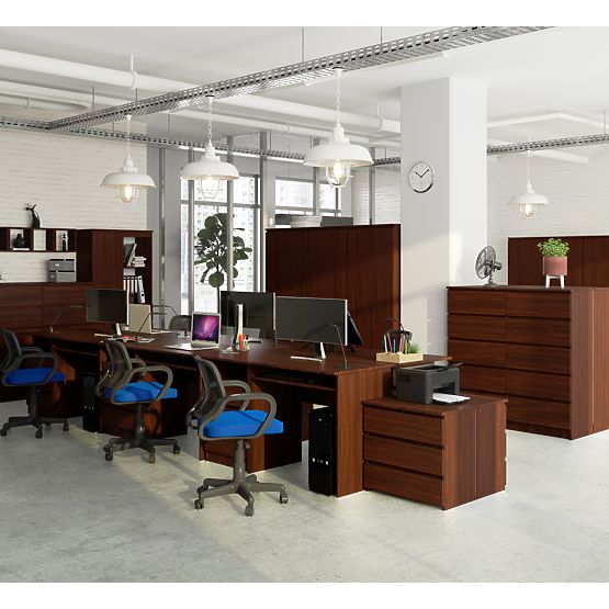 PÍSACÍ STÔL CLP 135 cm WENGE VOĽNE STOJACI