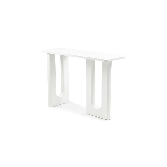 Písací stôl/konzola Lichi 120 cm, biela, oblúky