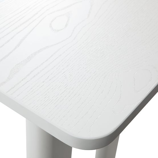 Písací stôl/konzola Lichi 120 cm, biela, oblúky