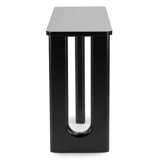 Písací stôl/konzola Lichi 120 cm, čierna, oblúky