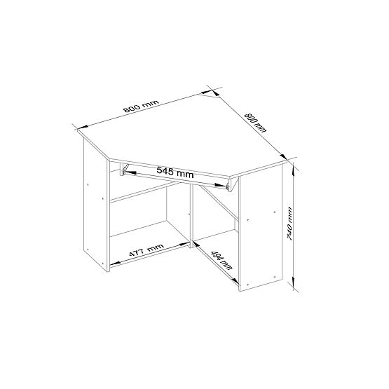 PÍSACÍ STÔL TED PK DUB SONOMA