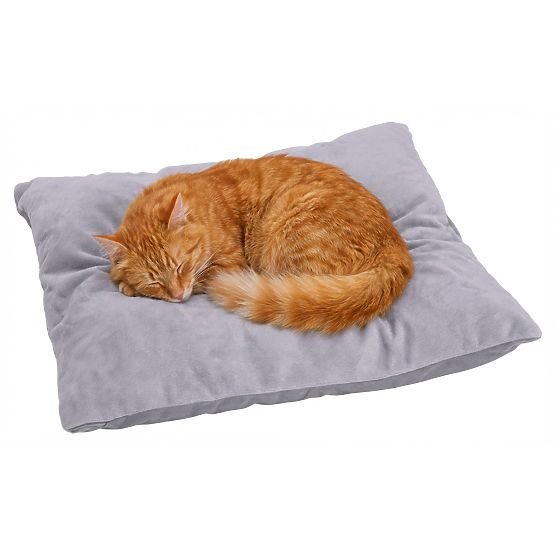 Plyšový domček pre mačku JASPER sivý