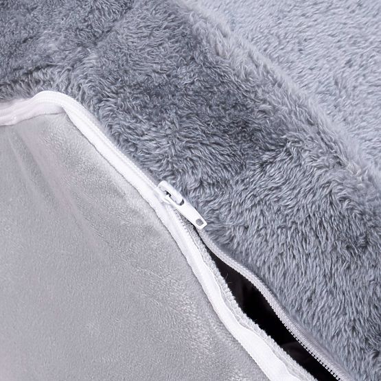 Plyšový domček pre mačku JASPER sivý