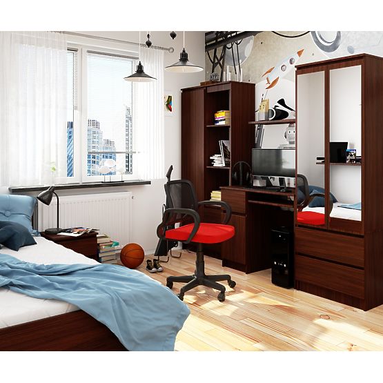 POČÍTAČOVÝ STÔL 90 cm PIXEL PRAVÝ WENGE