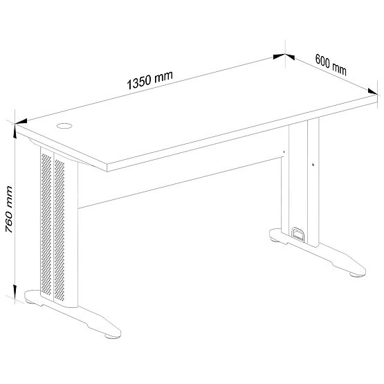 POČÍTAČOVÝ STÔL BM-135 DUB ARTISAN