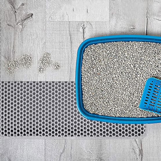 Podložka pre mačky rohožka Catsy 40x50 cm sivá