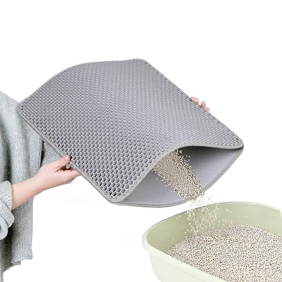 Podložka pre mačky rohožka Catsy 40x50 cm sivá