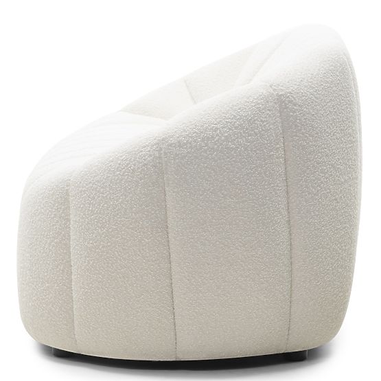 Pohovka do obývačky Caballo pre 2 osoby, svetlo béžová, oblý tvar