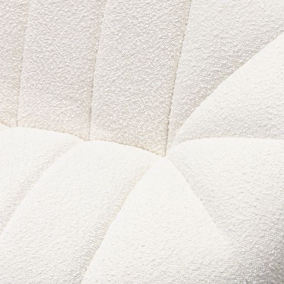 Pohovka do obývačky Caballo pre 2 osoby, svetlo béžová, oblý tvar