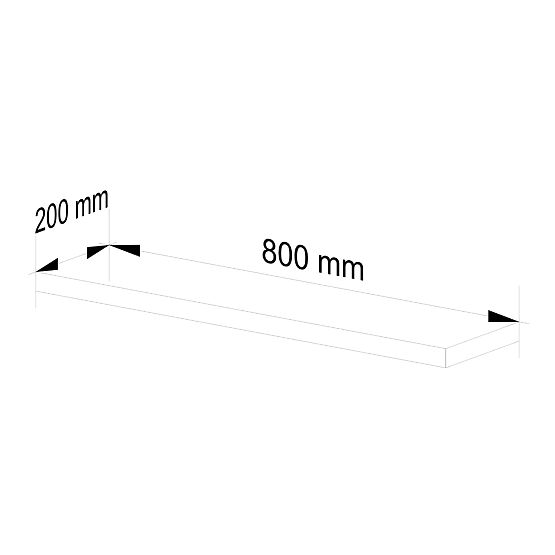 POLICA PS-4 80cm BIELA