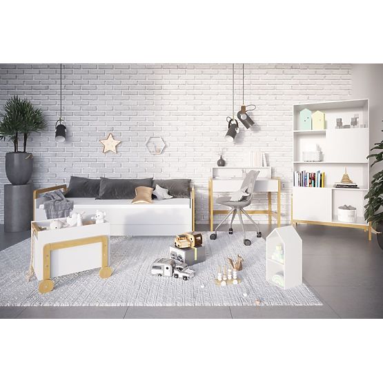 Policový regál Viktor - biely