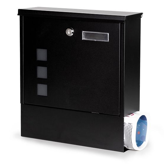 Poštová schránka na listy a letáky s novinovým držiakom