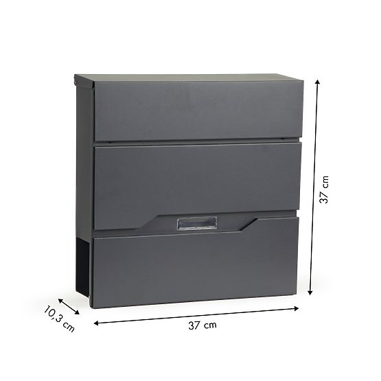 Poštová schránka na listy a noviny z pozinkovanej ocele