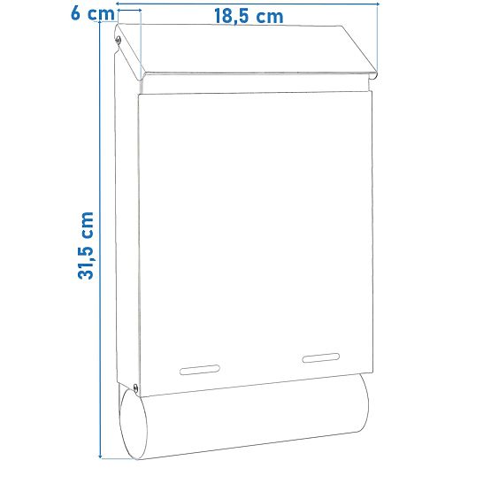 Poštová schránka na listy Hadvar čierna