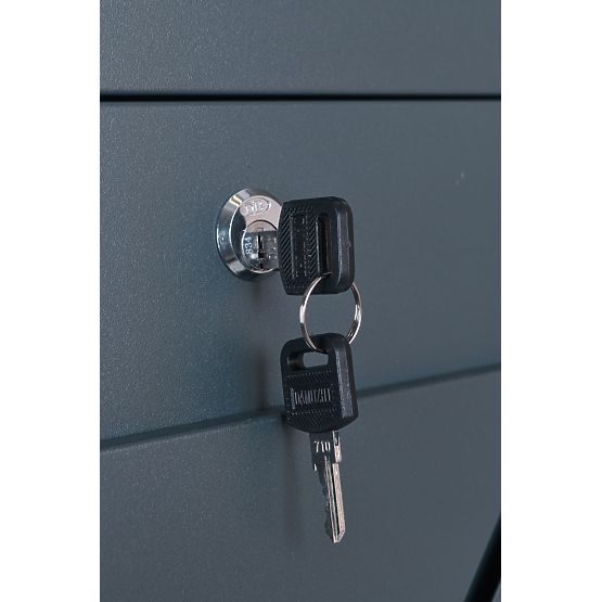 Poštová schránka na listy Tove s držiakom na noviny antracit