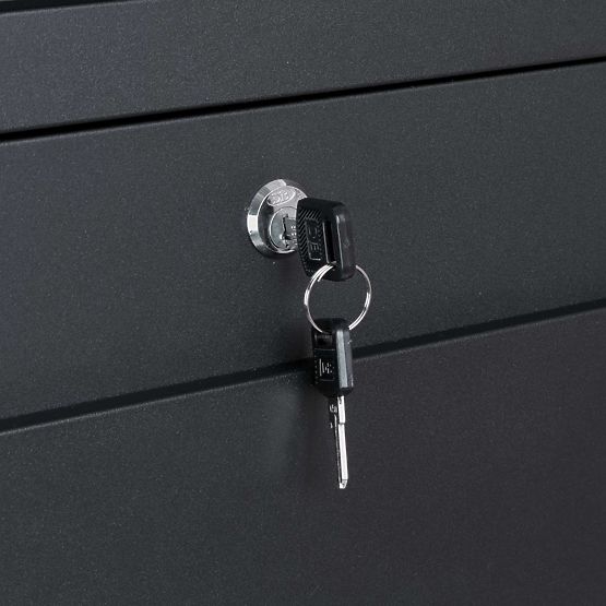 Poštová schránka na listy Vidar čierna