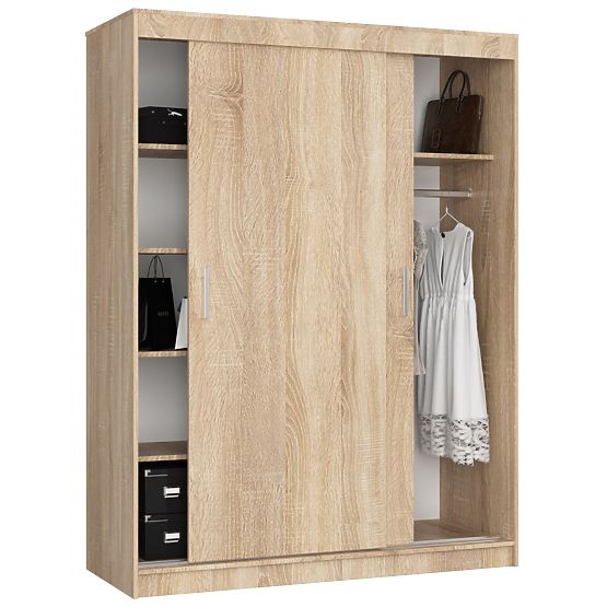 POSUVNÁ SKRIŇA 150 cm CLP MONO DUB SONOMA