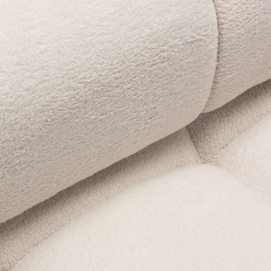 Pravostranný modul Fluf Big svetlo béžový, boucle