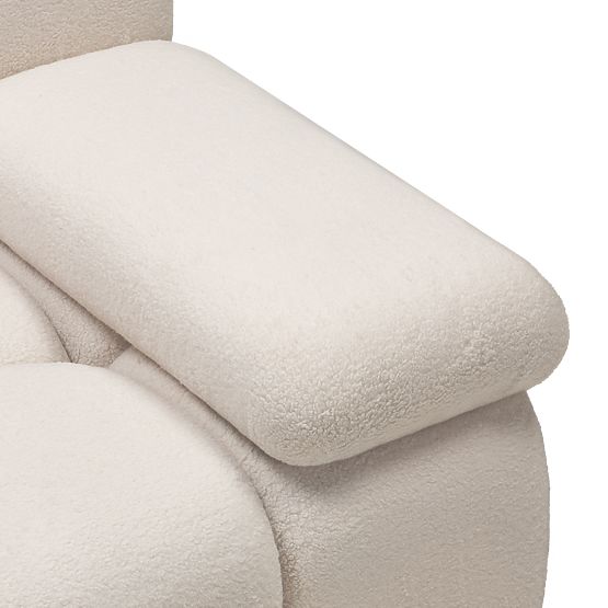 Pravostranný modul Fluf Big svetlo béžový, boucle