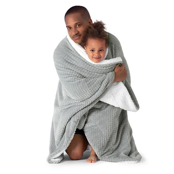 Prehoz SHLEEPY sivá farba s žakárovým vzorom klasický štýl 220x240